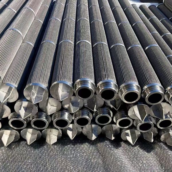 Dust & Gas Filtration Mesh Sintered Steel Filter Element Glassfiber Long Life