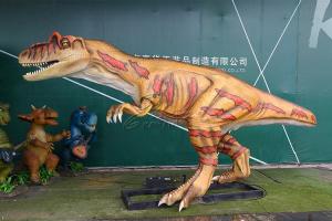 Multicolored Handmade Realistic Animatronic Dinosaur With Reliable Mechanical
