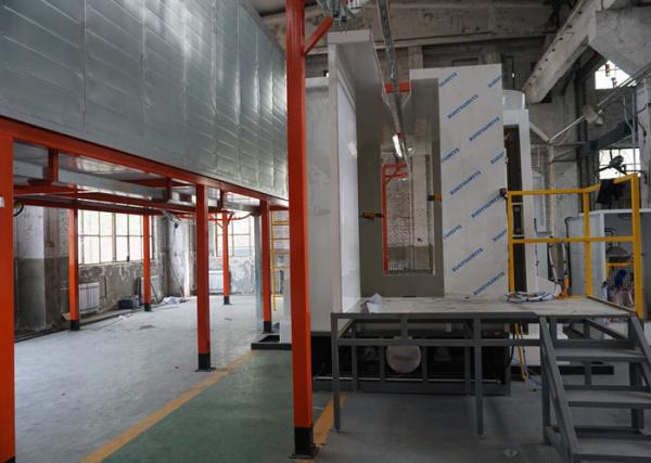 Adjustable Speed Industrial Automatic Powder Coating Plant 380V Customized Voltage