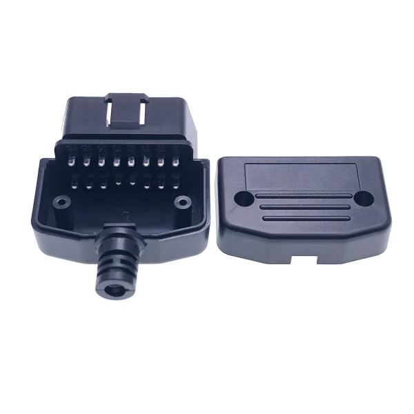 16PIN OBD2 Male Socket OBD PCB Enclosure for GPS Tracking Normal PIN Material Nickel plating Cold-Plating Offer Drawing