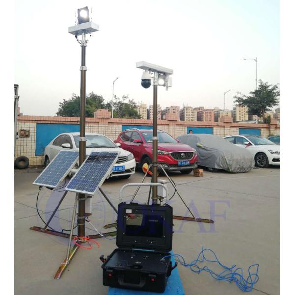 Aluminum Pnuematic Telescopic Mast Tripod Portable Antenna