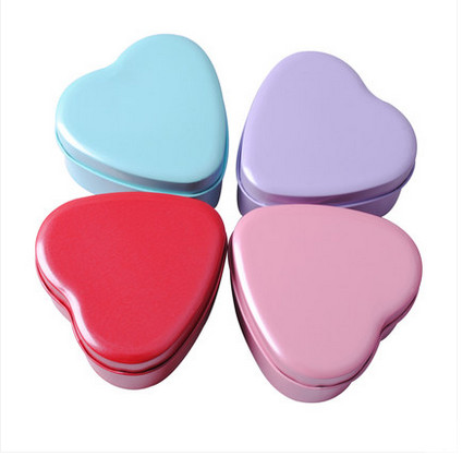 Mini Nivea Heart Shaped Tin Box Containers Print For Wedding And Holiday Packaging