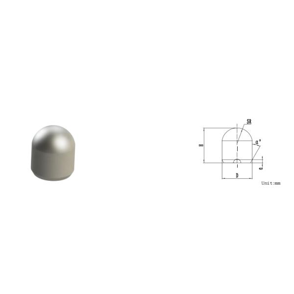 Spherical Buttons Tungsten Carbide Inserts Stable Chemical Properties