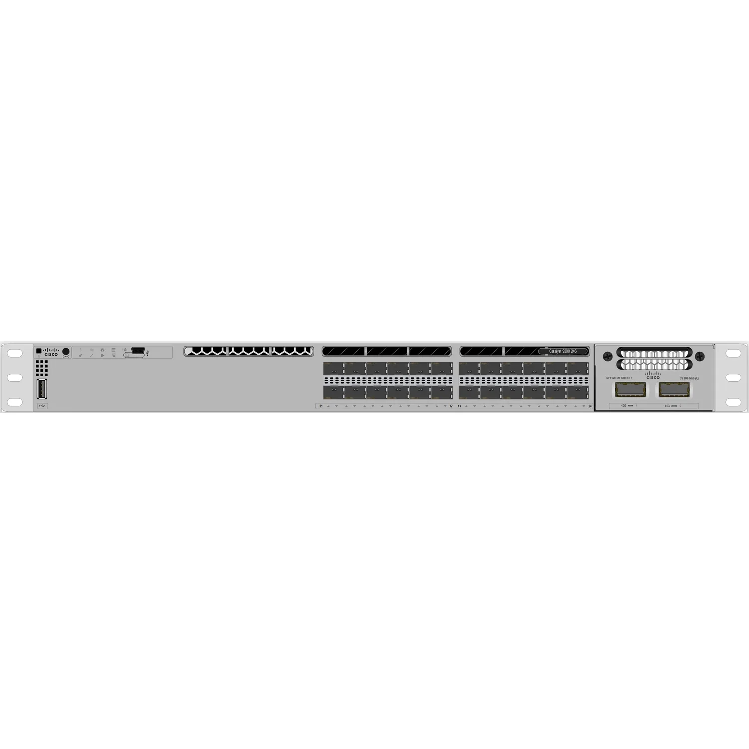 Original New Cisco C9300-24S-E 24 Port Gigabit Switch Enterprise-class Network Switch with Stackable Function