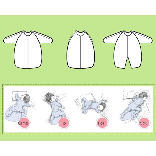 Full Size Muslin Sleeping Bag Baby Sleep Sack 100% Cotton Material Keep Warm