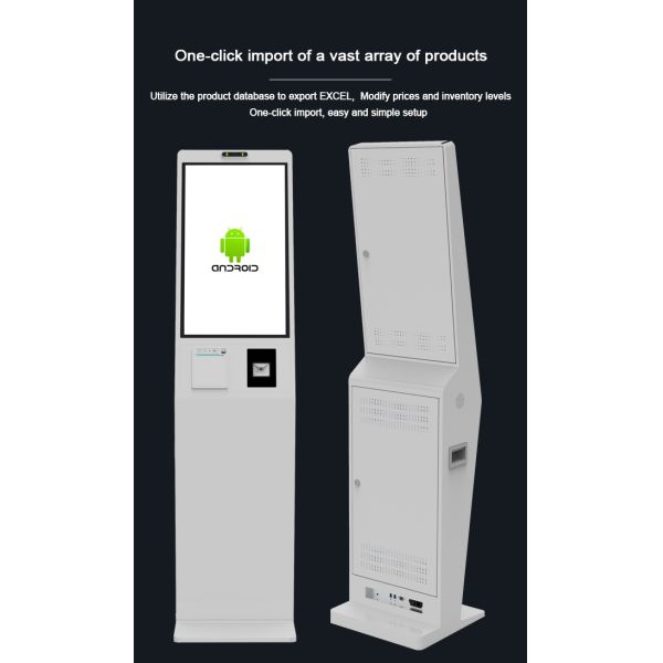 ZXTLCD Android Touchscreen Payment 21.5 Inch Self-Service Kiosk Terminal Self Checkout Kiosk