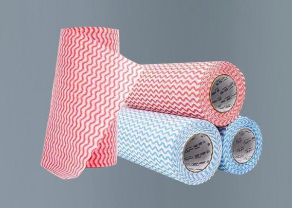 Dishcloth Non Woven Wipes , Microfiber Floor Cleaning Rags Spunlace Material