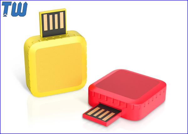 Mini Square Twister Plastic 16GB Pen Drive USB Flash Drive Free Key Ring