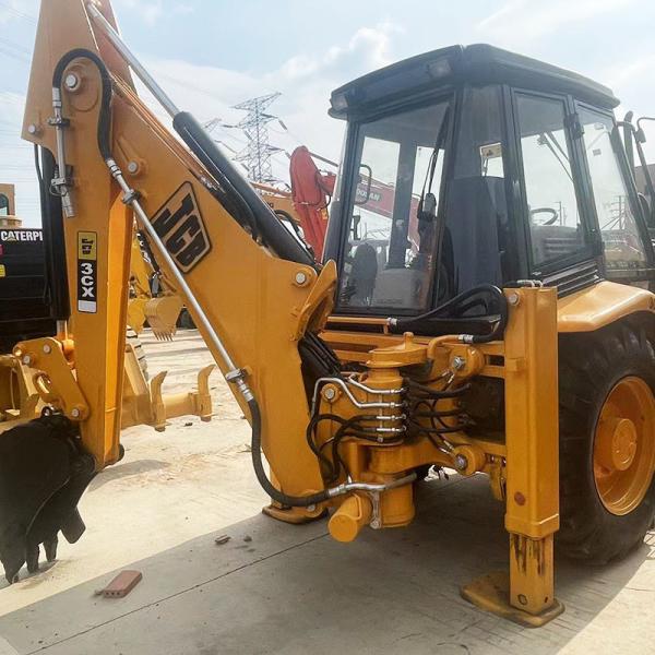 Jessebo 4CX Used Backhoe Loader 67kw Rared Power Second Hand Backhoe Loader