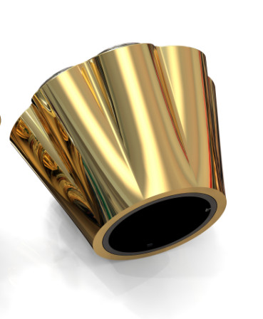 Nuevo molde personalizado Zamak Perfume Caps para el cuello de botella estándar FEA15