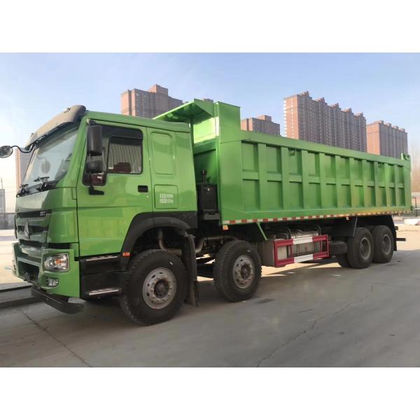 371HP Sinotruck 40 Ton 12 Tyres HOWO Dumper Truck with Rear View Camera and Blue Color