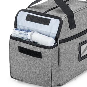 Home Health Nurse Bag Empty, Portable Medical Supplies Shoulder Bag For Hospice, Home Visit, Hospital Interns