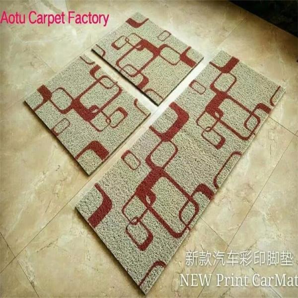 Colorful Coir Entrance Matting , Outdoor Waterproof Door Mats OEM Service