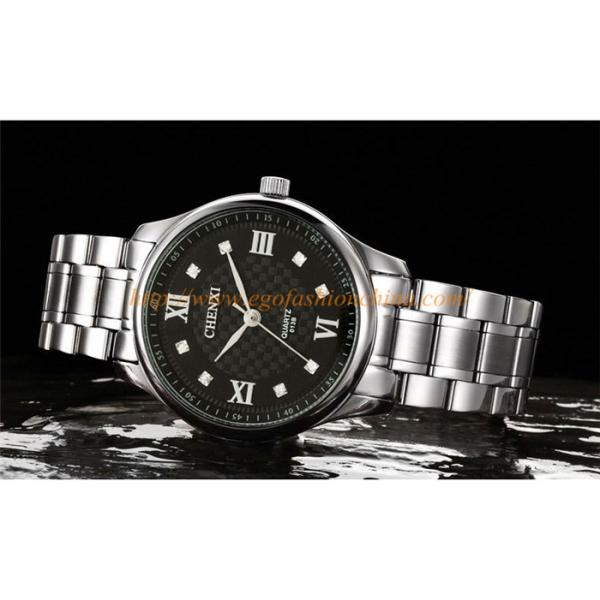 013B Rose Gold Silver Marks Black White Classic Watches Unisex Women Watch Stainless Watch