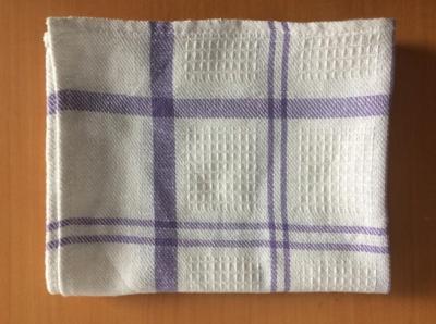 As toalhas de chá roxas macias da cozinha com máquina lavam o tratamento anti-bacteriano