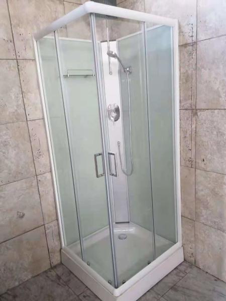 Insulation 80X80cm Glass Bath Shower Room Square White