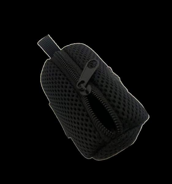 factory customize sandwich fabric   net bag soft  small mesh pouch portable storage pocket for power bank