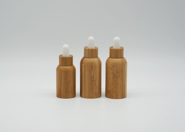 30ml Cylinderical Bamboo Dropper Bottle for Personal Care