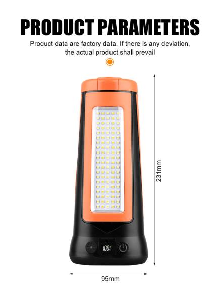 Cross-border New Outdoor Multi-function Light Lamp Adjustable Strong Light Camping Lamp Long-lasting Ground Work Lamp