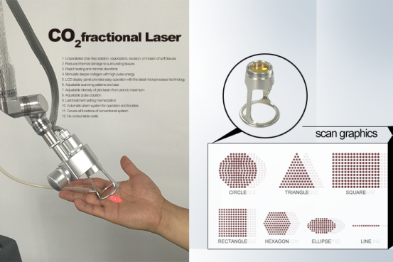 Машина лазера вертикального СО2 Рф дизайна частичная с влагалищной затягивая функцией