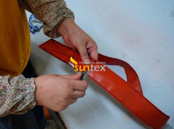 Silicone fácil de Carry Fire Blanket 6X8m do PRO carro da extra grande revestido para veículos com a trouxa