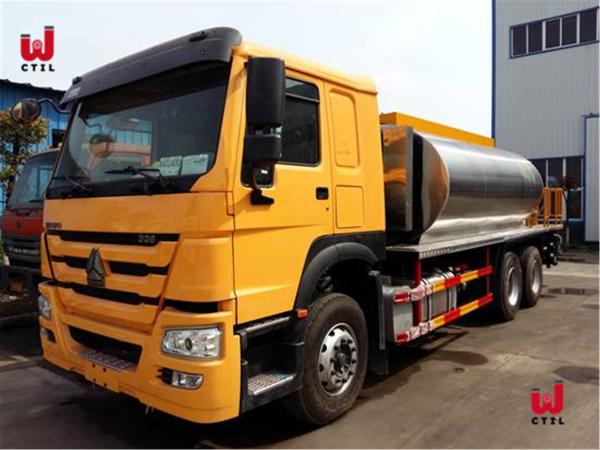 Caminhão de pulverização de aquecimento de Asphalt Distributor Truck 16t do Euro 4