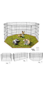 Large Plastic Dog House Outdoor Indoor Doghouse Puppy Shelter Water Resistant Easy Assembly Sturdy Dog Kennel