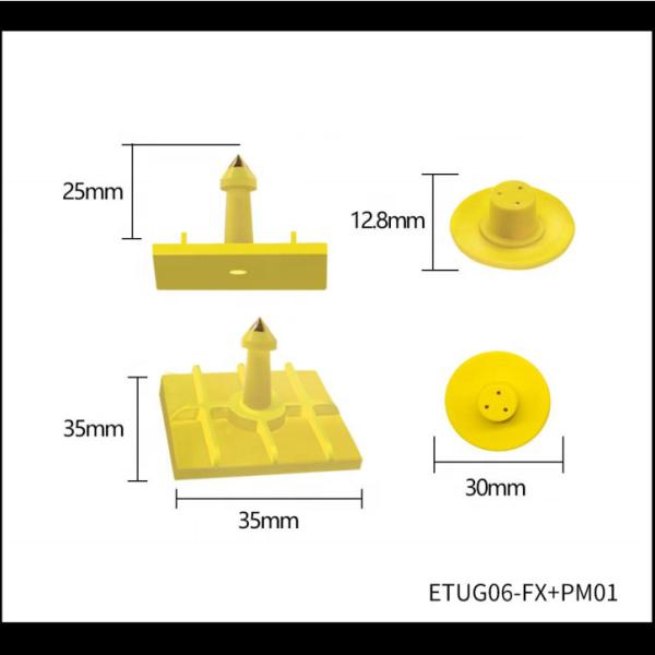 La frecuencia ultraelevada modificada para requisitos particulares del número de la impresión por láser marca con etiqueta para la gestión del ganado del cerdo