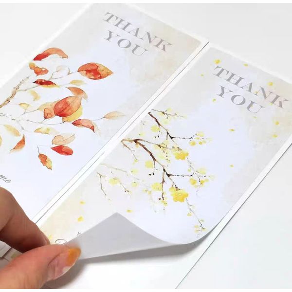 Decorative Thank You Sticker Labels 7.5x2.5cm Seal Packaging Label