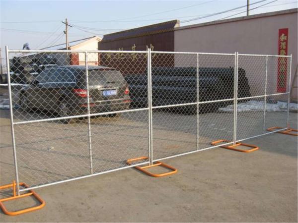 chain link temporary construction fence panels 6FT X 10F Mesh 2 3/8  x 2 3/8 ( 60mm x 60mm ) x 12 gauge wire