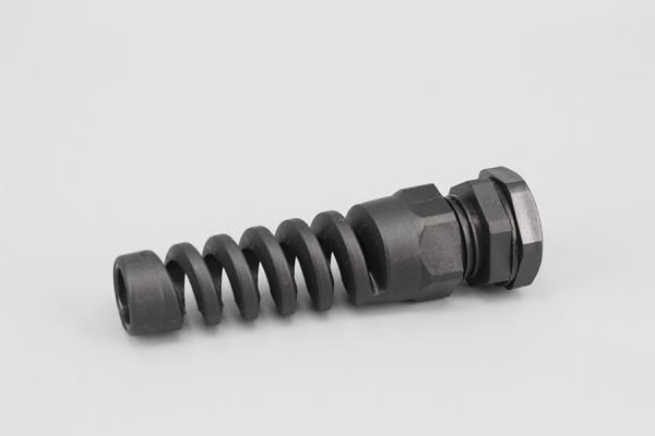 DEMOELE CE Approved nylon PA material black and grey color IP68 spiral Waterproof PG Cable Glands With Strain Relief