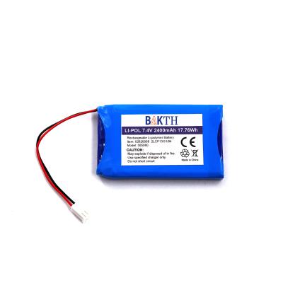 BAKTH-585080P-2S-2M 7.4V 2400mAh batterie au lithium polymère remplacement de batterie rechargeable