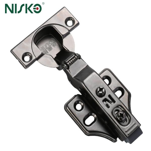 Bisagras de puerta de armario con revestimiento de níquel 3D, cierre suave, puerta de madera, herrajes para muebles de cocina