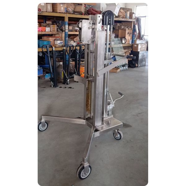 DTF450S Stainless Steel Hydraulic Drum Truck