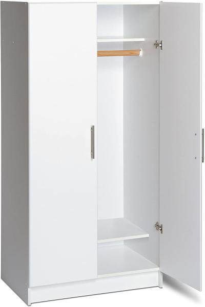 ODM 2 Door MDF Cloth Cupboard Wooden Wardrobe For Bedroom