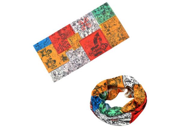 Funny Design Motorcycle Head Wraps , Comfortable Neck Tube  Low Fiber Properties