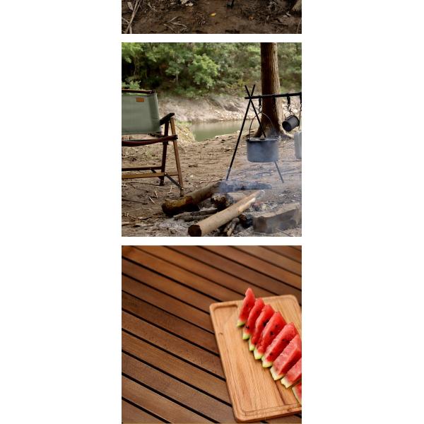 Располагаться лагерем деревянной таблицы стола для пикника на открытом воздухе деревянной на открытом воздухе свертывает вверх по таблице