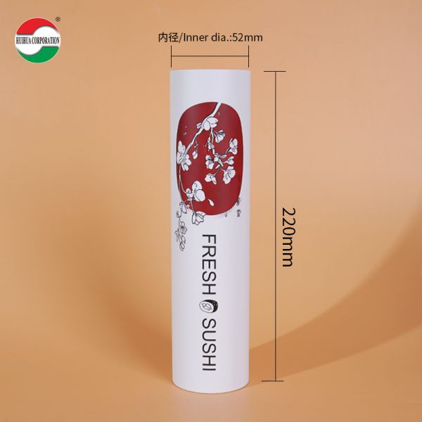 Custom Size Sushi Push Pop Container Food Grade Paper Cylinder Push Tube Packaging for Snacks Custom Design