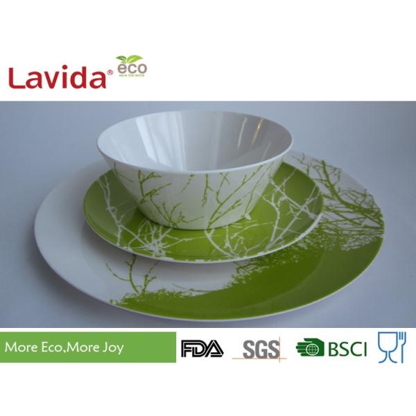 Decal Printing Melamine Christmas Dinnerware Sets Food Safe For Restaurant / Cafeteria