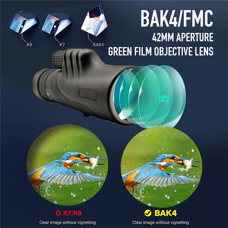 Monocular сигнала оптически объектива 10-30X42 HD наивысшей мощности с переходником смартфона