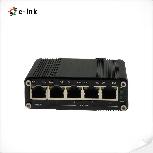 1Port 802.3bt PoE Industrial PoE Extender 4 Port 802.3af/At Power Over Ethernet Extender