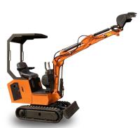 Trilha de borracha 12HP 0.025m3 0.8T Mini Excavator hidráulico