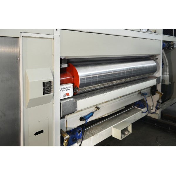G6-0920 Lead Edge Vacuum Transfer 4 Color Printer+Slotter+Die Cutter+Vibrator+ Stacker