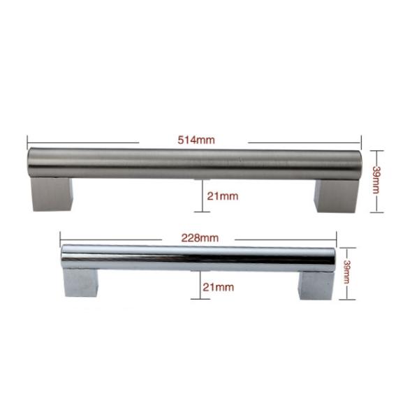 Chrome Zinc Kitchen Cabinet Handles 800mm Aluminum Assembly T Bar Microoven Door Pulls