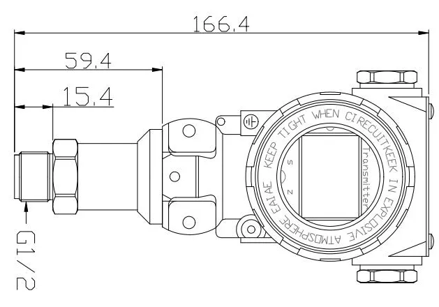 Hengtong BPHT24-III Digital Pressure Transmitter with Flush Diaphragm