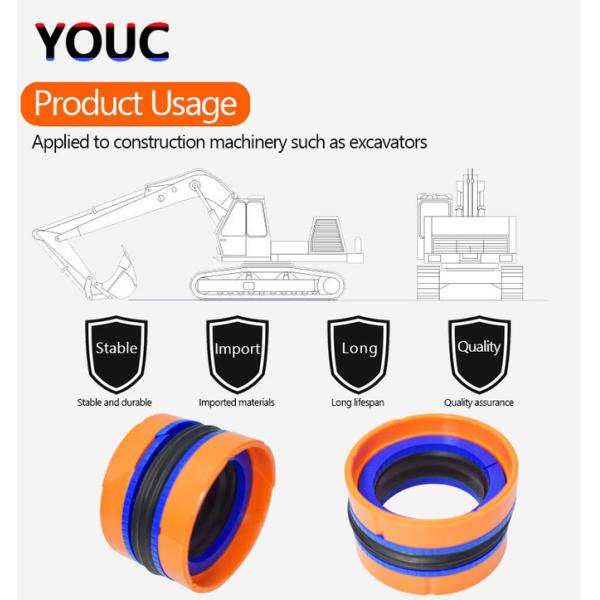 Excavator Hydraulic Piston Seal Repair Kdas For Construction Machinery Oil Seals 60×44
