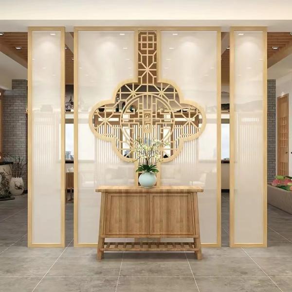 Luxury Modern Stainless Steel Hotel Furniture Empty Screen Hotel Room Divider Partition