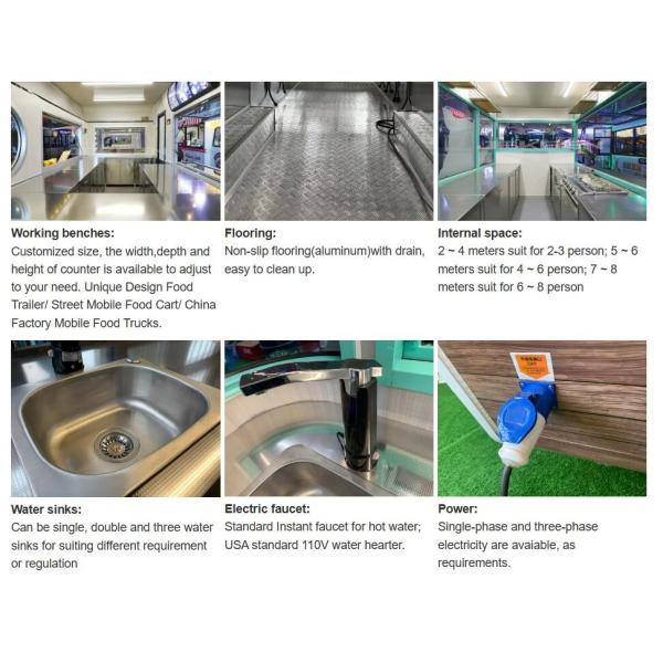 Big Mobile Food Truck With BBQ Grill Printing Shops