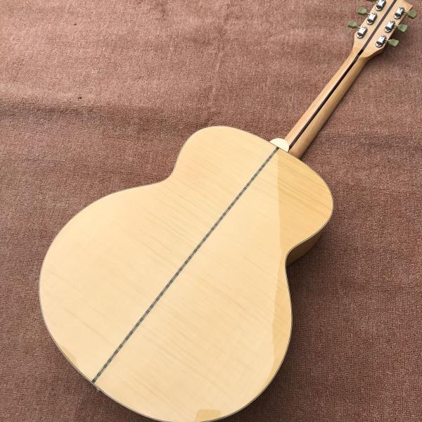 2018 New flamed maple custom G200 acoustic guitar Elvis Presley fretboard inlays