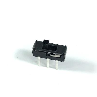 Interruptor de corrediça, maneira 6 Pin Power Sliding Switch de DPDT 2, interruptor lateral horizontal do tato do impulso, interruptor -Fora no interruptor de alavanca